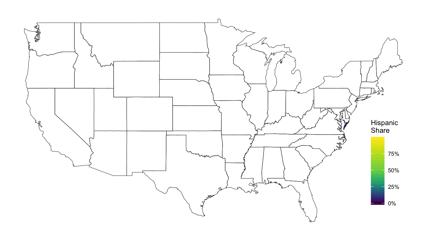 County Percentage of Hispanics