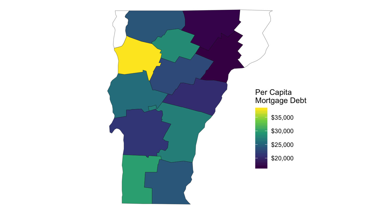 Mortgage Debt Per Capita, Vermont, 2006-Q4, FRB