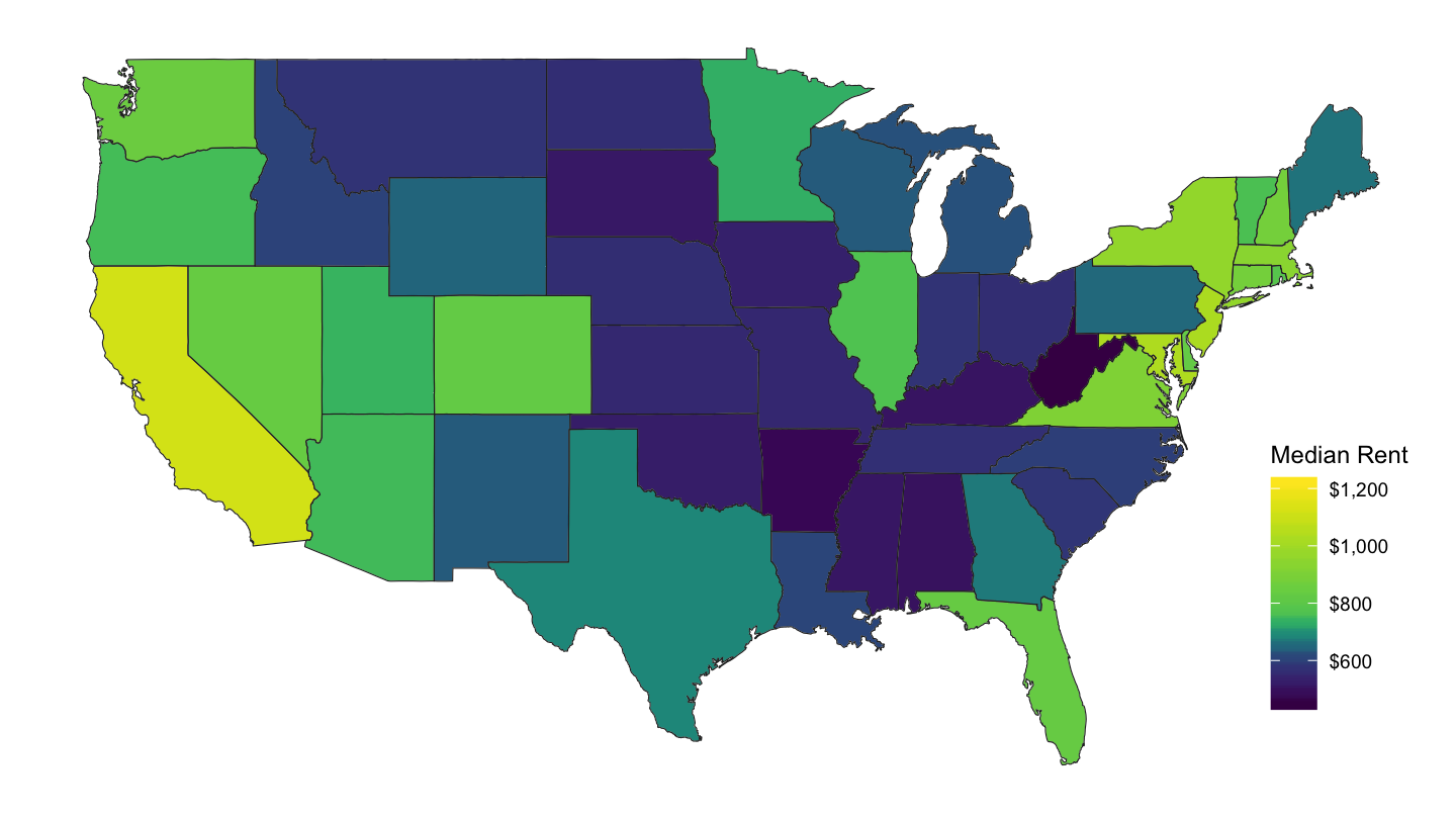 State Median Rent